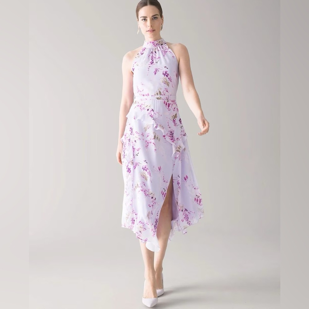 WHBM Halter midi dress